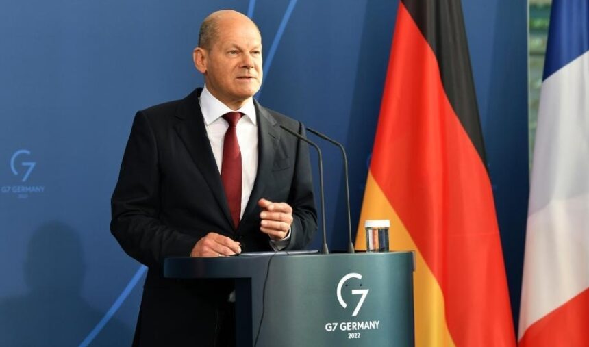 German Chancellor Olaf Scholz