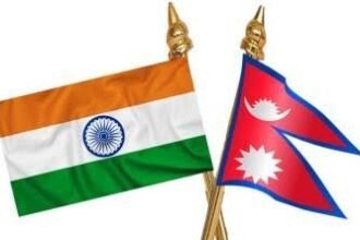 Nepal and India Flag