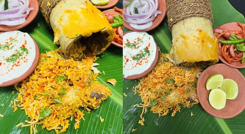 The flavour and essence of cooking in bamboo hollows