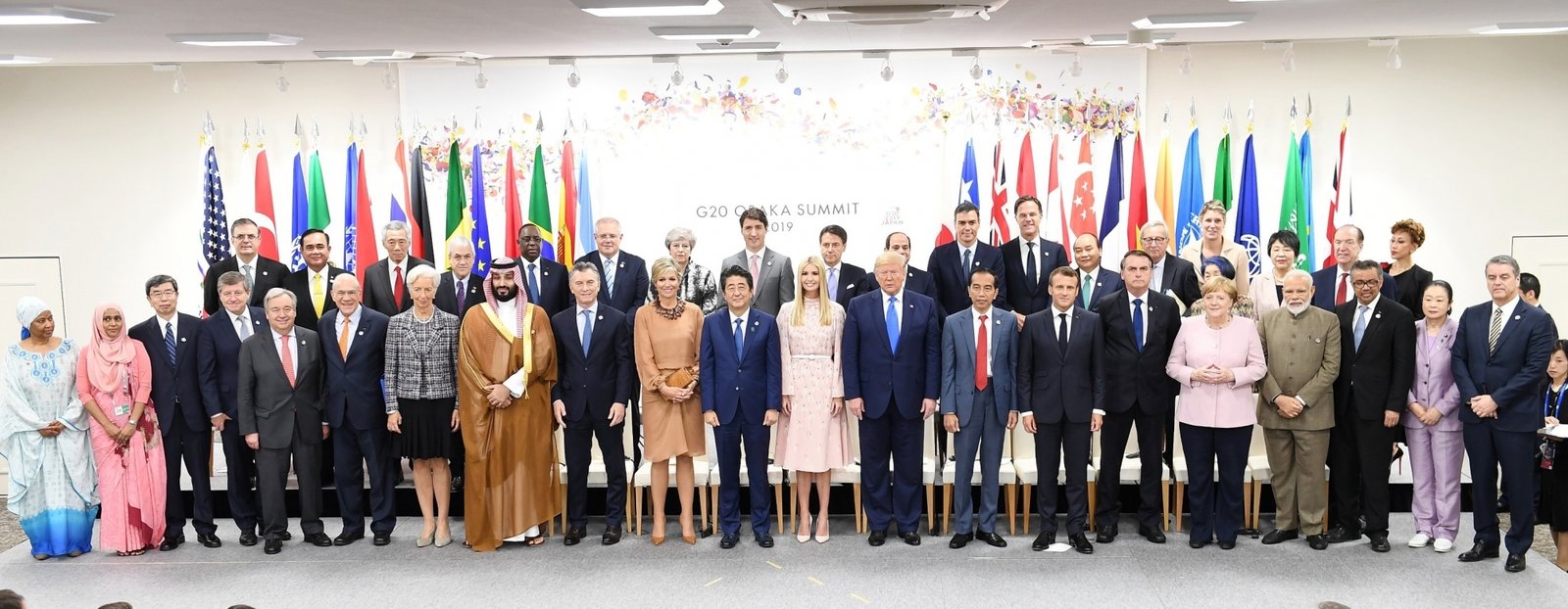 G20 countries leaders at the special session on Women's Empowerment in Osaka, Japan on June 29, 2019