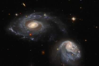 Hubble Telescope captures spectacular pair of interacting galaxies