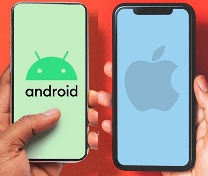 Android and iPhones smartphones