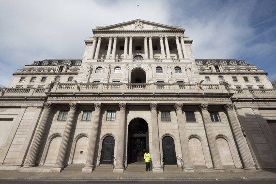 The Bank of England in London, Britain