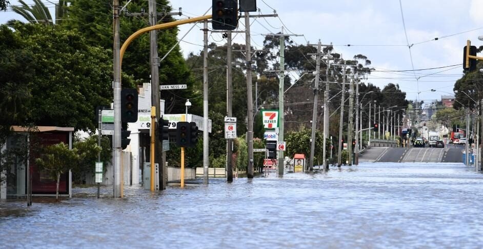 A flooded area in Victoria