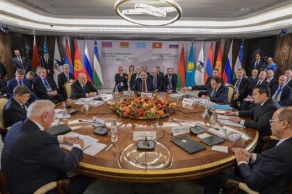 A general view of a session of the Eurasian Intergovernmental Council in Yerevan