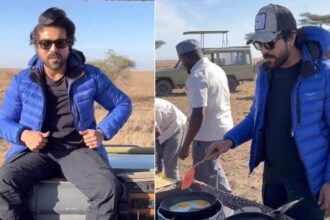 After Japan, Ram Charan hits safari trail in Africa