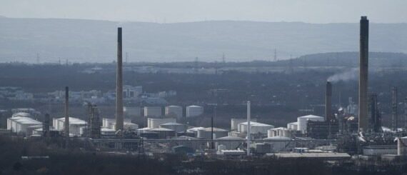 An oil refinery in Ellesmere Port
