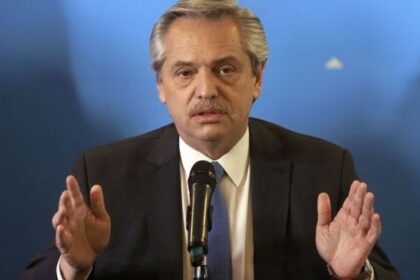 Argentine President Alberto Fernandez