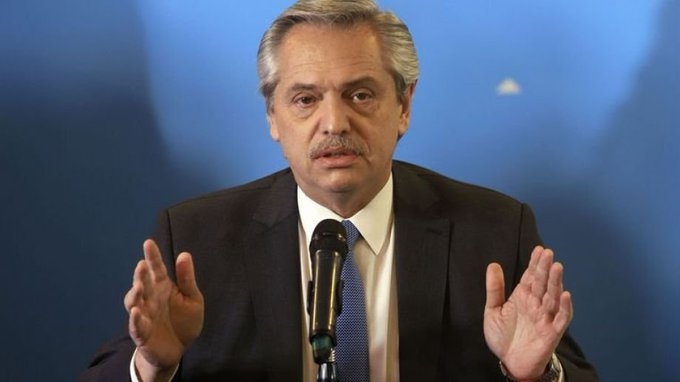Argentine President Alberto Fernandez