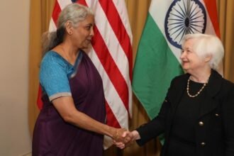 Finance Minister Nirmala Sitharaman meets US Treasury Secretary Janet Yellen