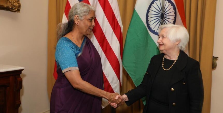 Finance Minister Nirmala Sitharaman meets US Treasury Secretary Janet Yellen