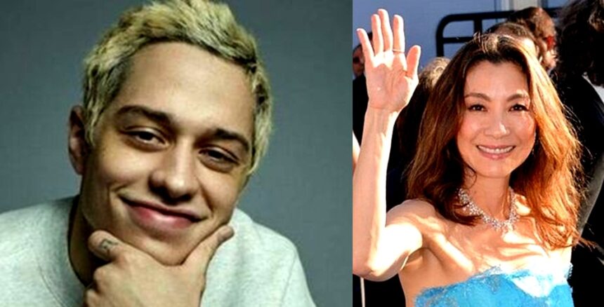 Michelle Yeoh and Pete Davidson