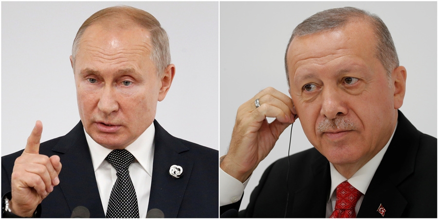 Russian President Vladimir Putin and Turkish President Recep Tayyip Erdogan