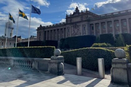 Swedish Parliament building in Stockholm