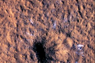 NASA's Mars lander captures stunning meteoroid impact, spots more ice