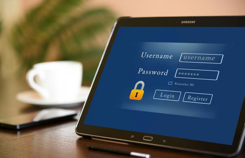 Login page