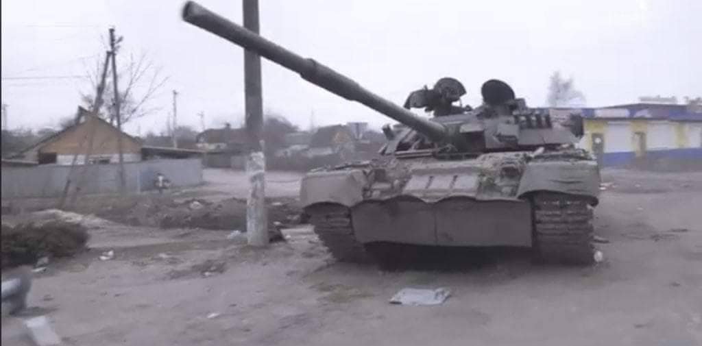 Russian troops trying to break through Kiev's defences