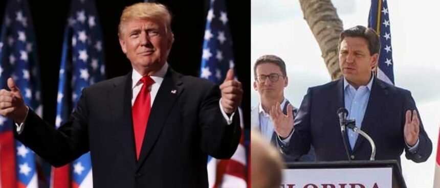 Donald Trump and Ron DeSantis