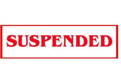 suspended