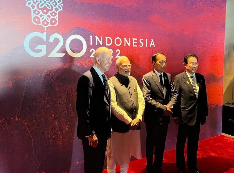 PM Modi interacts with world leaders at Bali G20 summit