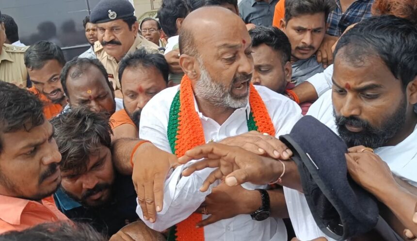 BJP Telangana president Bandi Sanjay Kumar