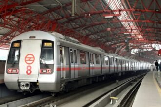 DMRC has introduced its first ever set of two 8-coach trains for passenger