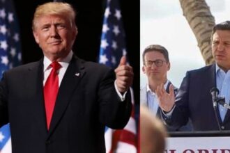 Donald Trump and Ron DeSantis