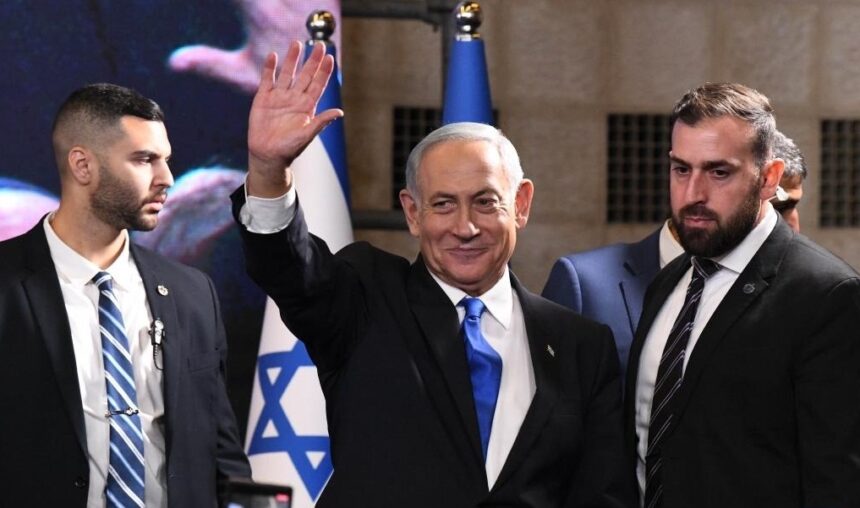 Former Israeli Prime Minister and leader of the Likud party Benjamin Netanyahu