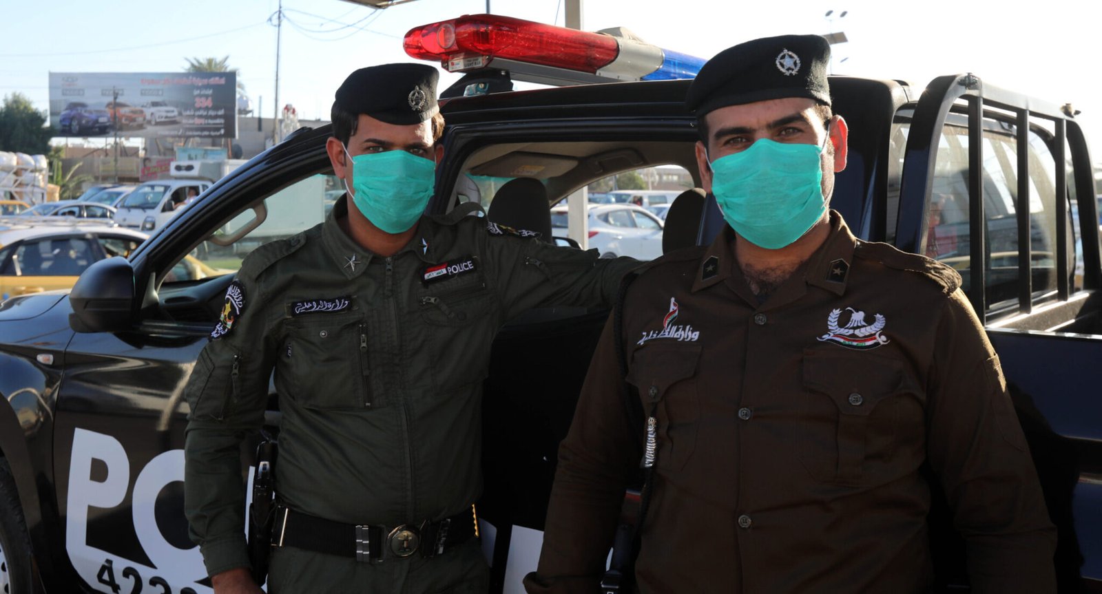 Iraqi policemen