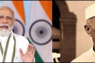 Jawaharlal Nehru and Prime Minister Narendra Modi