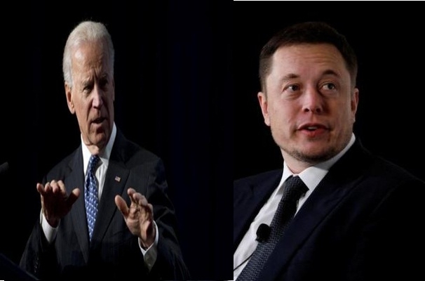 Joe Biden and Elon Musk