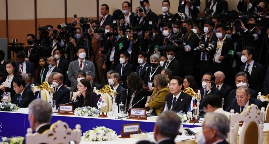 President Yoon Suk-yeol attends an East Asia Summit in Phnom Penh