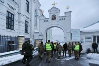 Raids at Kiev monastery
