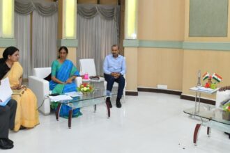 Telangana education minister meets governor