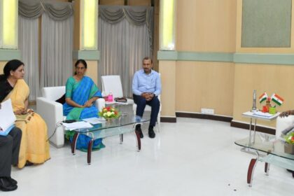 Telangana education minister meets governor