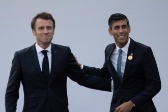 UK PM Rishi Sunak and French President Emmanuel Macron