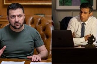 UK PM Rishi Sunak,Volodymyr Zelensky