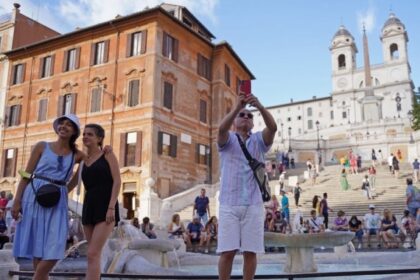 Piazza di Spagna in Rome, Italy