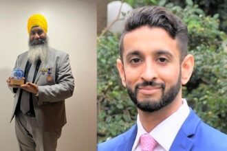 Indian-origin community helpers Amar Singh and Rishi Verma