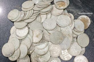 Silver coins found in Lucknow