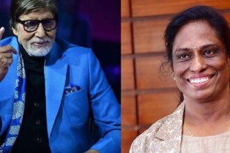 Amitabh Bachchan and PT Usha