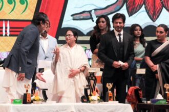 Inauguration of 28th Kolkata International Film Festival at Netaji Indoor Stadium in Kolkata on Thursday