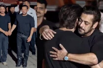Shah Rukh Khan hugs Salman on his 57th birthday