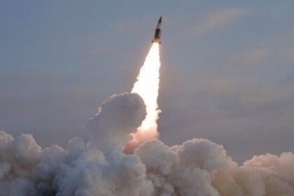 A North Korean missile launch