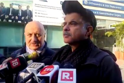 Actors Anil Kapoor and Anupam Kher