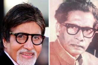Amitabh Bachchan and Harivansh Rai Bachchan