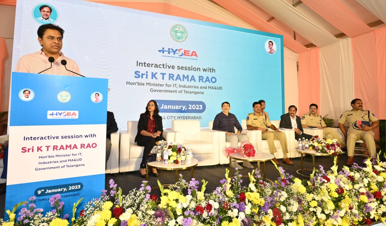 Telangana's Information Technology Minister K.T. Rama Rao