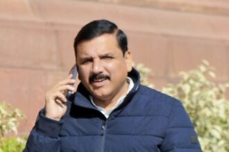 AAP MP Sanjay Singh at Parliament