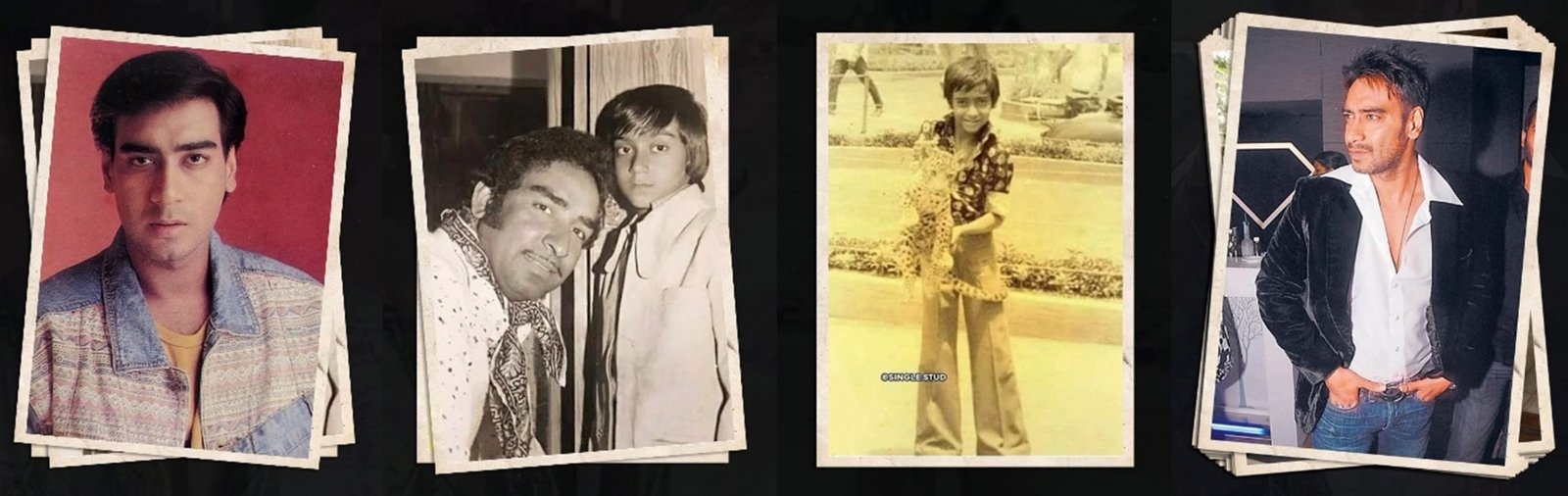 Ajay Devgn shares throwback pics from his younger days
