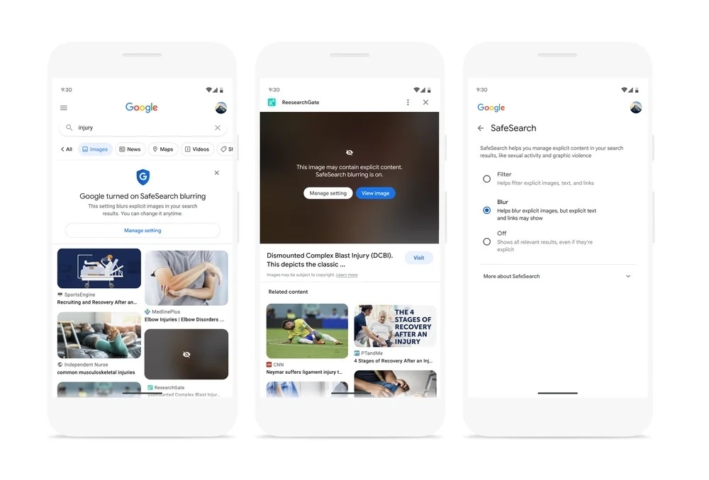 Google to blur explicit images in search results by default